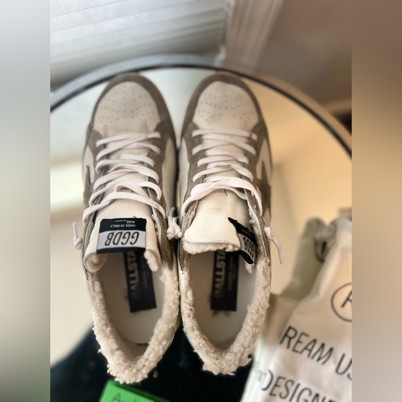 Size 42 Golden Goose Shearling Ballstars EUC - Picture 2 of 10